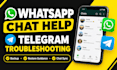 whatsapp chat recovery guidance telegram troubleshooting
