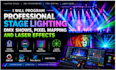 program professional stage lighting dmx shows pixel mapping and laser effects