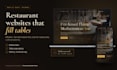 build a modern restaurant website with online menu and table reservations