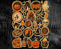 design custom vintage style sticker sheets and illustrations