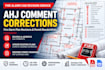 revise fire alarm plans and address ahj comments