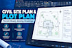 create professional civil site plan, plot plan and zoning drawings