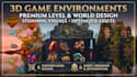 create 3d game environments 3d environment design, level design maps and assets