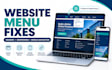 fix website navigation menus, headers, footers and dropdown issues