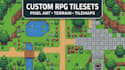 create pixel art rpg maker tilesets tilemaps terrain transitions 2d game assets