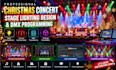 do stage lighting design christmas concert lighting setup and dmx programming