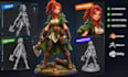 create hand painted 3d characters, gameready lowpoly models and miniature prints