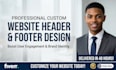header and footer website design