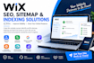 wix sitemap, indexing, SEO and website issues