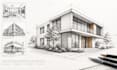 draw architectural perspective sketches for buildings and interiors