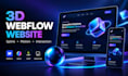 build a 3d animated webflow website with spline