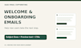 write saas welcome and onboarding email sequences