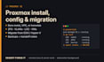 install, configure, or migrate your proxmox ve server