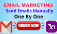 send emails manually one by one to generate leads