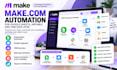 build make com automation for google sheets, airtable and CRM data sync