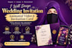 Design wedding invitation animated video and invitation card by ...