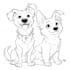 draw vector line art dog or pet portraits