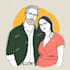 draw couple portrait illustration