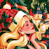 design a custom flat style christmas illustration