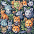 create comic styled animals in watercolour