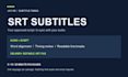 sync your script to audio and create accurate srt subtitles