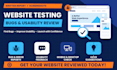 test and review your website for bugs and usability