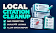 audit local citations and fix nap errors and duplicate listings