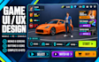 design custom game UI UX menus and hud