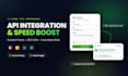 do API integration, contact form setup and website speed optimization