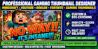 design 3d cartoon minecraft thumbnail