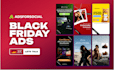 create black friday ad creatives for facebook and instagram
