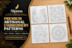 design hand embroidery floral patterns in printable PDF