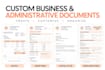 create custom business and administrative documents
