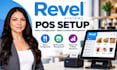 set up revel systems pos and configure restaurant menus