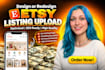 list your etsy digital products and be etsy store manager