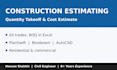 do quantity takeoff, material takeoff and cost estimation using planswift