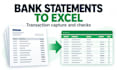 convert bank statements to excel with transaction checks