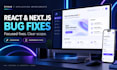 fix react and nextjs bugs and responsive layout issues