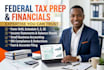 prepare US federal tax returns and financial statements