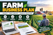 create a professional farm business plan and agricultural project proposal