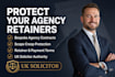 write a UK agency client agreement and monthly retainer contract