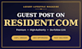 publish your article on resident magazine