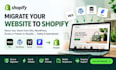 migrate transfer clone or move website frm ecwid wix wordpress framer to shopify