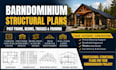 design barndominium structural plans, post frame, beams, trusses and framing