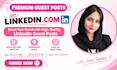 do premium SEO guest posting services on linkedin