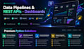 build python data pipelines, rest apis and dashboards