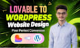 convert lovable to wordpress or lovable to elementor website