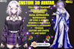 create anime vtuber model, 3d vrchat avatar, vrm, vseeface rigging