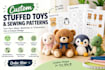 design custom plush toys and sewing patterns