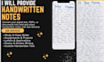 write professional handwritten notes and documents